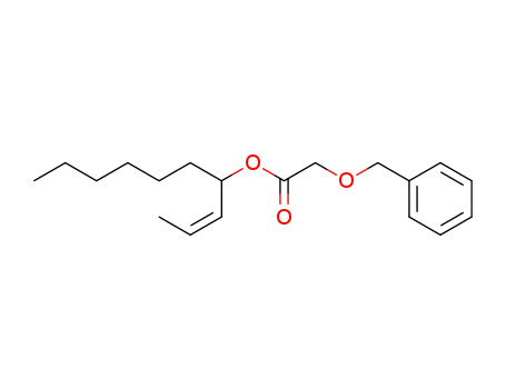 Molecular Structure of 102616-19-3 (1-[(1Z)-prop-1-en-1-yl]heptyl (benzyloxy)acetate)