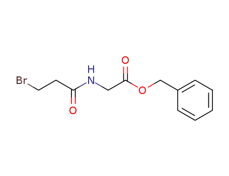 Molecular Structure of 130676-99-2 (Glycine, N-(3-bromo-1-oxopropyl)-, phenylmethyl ester)