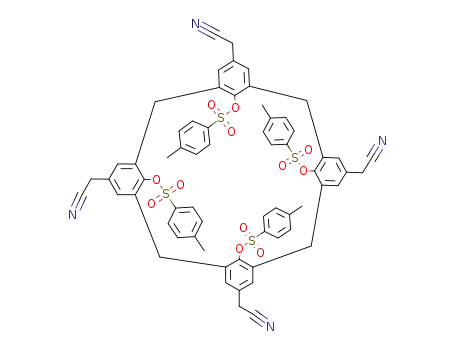 5,11,17,23-tetrakis(cyanomethyl)-25,26,27,28-tetrakis<(p-tolylsulfonyl)oxy>calix<4>arene