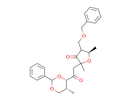 (6ξ,8ξ)-6,9-anhydro-1,3-O-benzylidene-8-<(benzyloxy)methyl>-2,5,8,10-tetradeoxy-2-C-methyl-D-glycero-D-threo-4,7-decodiulose