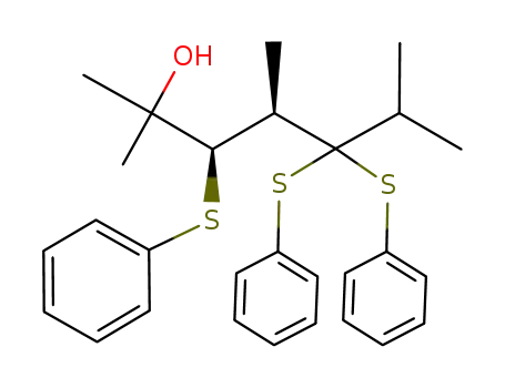 (3RS,4RS)-2,4,6-trimethyl-3,5,5-tris(phenylthio)heptan-2-ol
