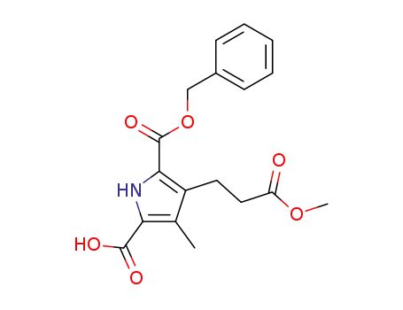 5-benzyloxycarbonyl-4-(2-methoxycarbonylethyl)-3-methylpyrrole-2-carboxylic acid