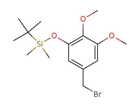 3-tert-butyldimethylsilyloxy-4,5-dimethoxybenzyl bromide