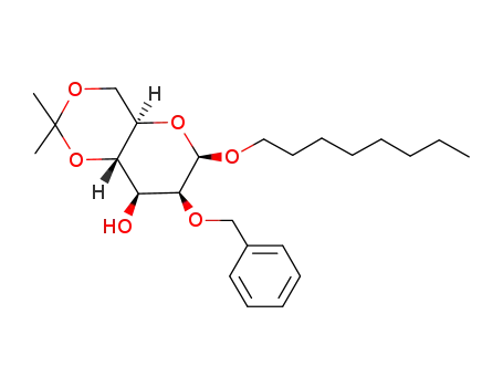 Octyl-2-O-benzyl-4,6-O-isopropyliden-β-D-mannopyranosid