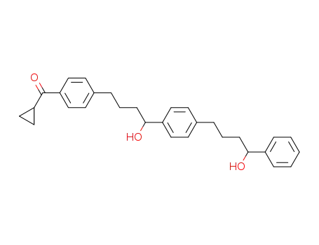 Cyclopropyl-(4-{4-hydroxy-4-[4-(4-hydroxy-4-phenyl-butyl)-phenyl]-butyl}-phenyl)-methanone
