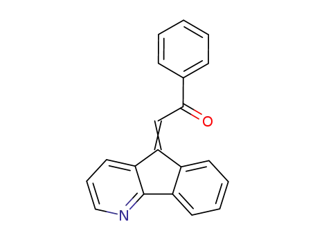 Molecular Structure of 120533-54-2 (Ethanone, 2-(5H-indeno[1,2-b]pyridin-5-ylidene)-1-phenyl-)