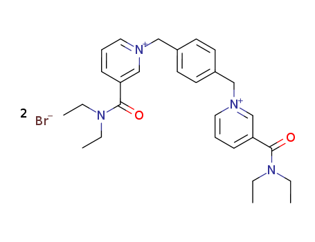 Pyridinium, 1,1'-[1,4-phenylenebis(methylene)]bis[3-[(diethylamino)carbonyl]-, dibromide