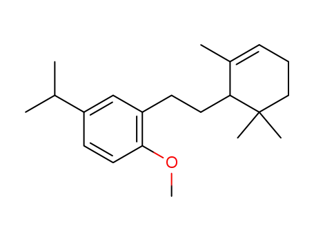 Benzene,
1-methoxy-4-(1-methylethyl)-2-[2-(2,6,6-trimethyl-2-cyclohexen-1-yl)ethyl
]-