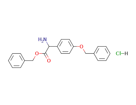 Molecular Structure of 75986-02-6 (α-amino-4-(phenylmethoxy)benzeneacetic acid phenylmethyl ester HCl)