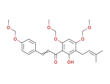 2-Propen-1-one,
1-[2-hydroxy-4,6-bis(methoxymethoxy)-3-(3-methyl-2-butenyl)phenyl]-3-[
4-(methoxymethoxy)phenyl]-