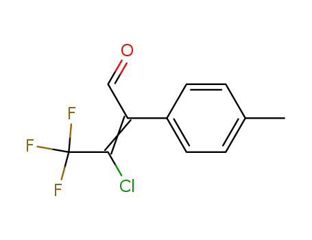 Molecular Structure of 142820-52-8 ((E)-3-Chloro-4,4,4-trifluoro-2-p-tolyl-but-2-enal)