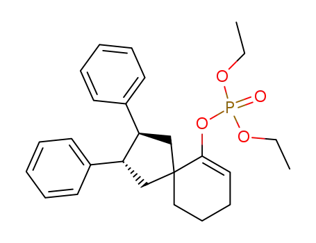 Phosphoric acid (2S,3S)-2,3-diphenyl-spiro[4.5]dec-6-en-6-yl ester diethyl ester