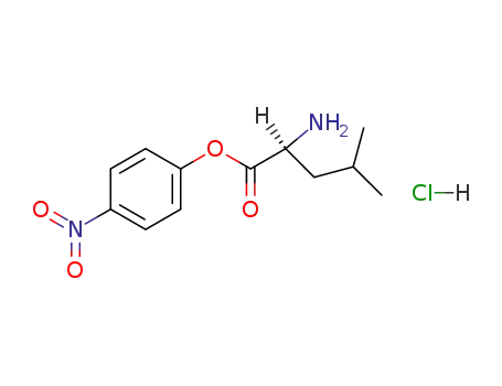 Molecular Structure of 75691-76-8 (L-Leucine, 4-nitrophenyl ester, monohydrochloride)