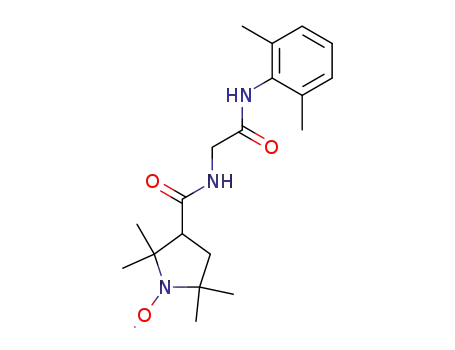 1-Pyrrolidinyloxy,3-[[[2-[(2,6-dimethylphenyl)amino]-2-oxoethyl]amino]carbonyl]-2,2,5,5-tetramethyl-
