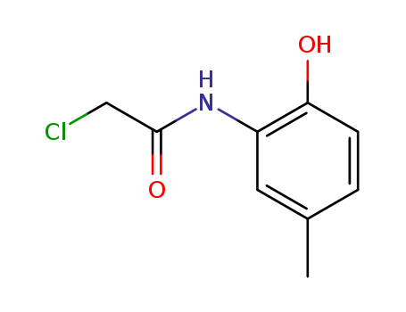 Molecular Structure of 134997-67-4 (2-<(2-chloroacetyl)amino>-4-methylphenol)