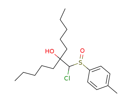 Molecular Structure of 159763-19-6 (6-[Chloro-(toluene-4-sulfinyl)-methyl]-undecan-6-ol)