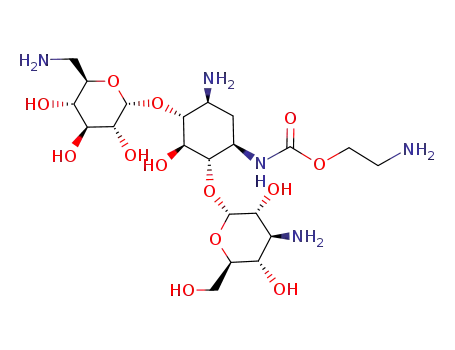 Molecular Structure of 73352-74-6 (1-N-(2-aminoethoxycarbonyl)kanamycin A)