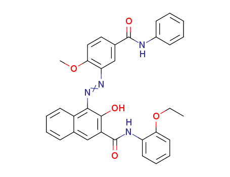 2-NAPHTHALENECARBOXAMIDE,N-(2-ETHOXYPHENYL)-3-HYDROXY-4-[[2-METHOXY-5-[(PHENYLAMINO)CARBONYL]PHENYL]AZO]-
