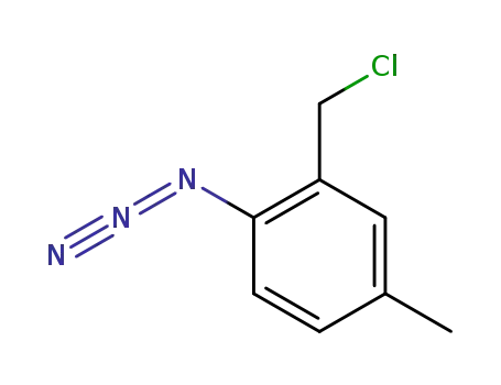 Molecular Structure of 146954-08-7 (Benzene, 1-azido-2-(chloromethyl)-4-methyl-)