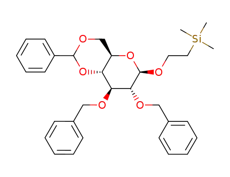 2-(trimethylsilyl)ethyl 2,3-di-O-benzyl-4,6-O-benzylidene-β-D-glucopyranoside