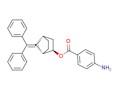 Molecular Structure of 136084-71-4 (7-(diphenylmethylene)bicyclo<2.2.1>heptan-2-endo-ol p-aminobenzoate)