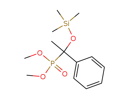 Molecular Structure of 36190-36-0 ((1-phenyl-1-trimethylsilanyloxy-ethyl)-phosphonic acid dimethyl ester)