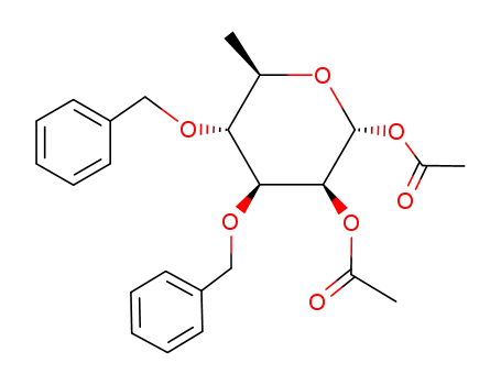 1,2-di-O-acetyl-3,4-di-O-benzyl-6-deoxy-α-D-mannopyranose