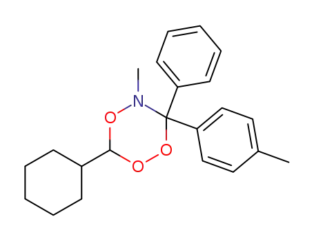 1,2,4,5-Trioxazine,
3-cyclohexyldihydro-5-methyl-6-(4-methylphenyl)-6-phenyl-, cis-