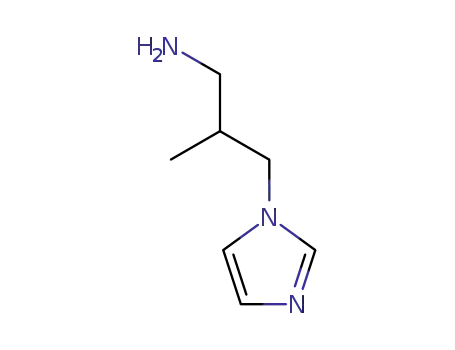Molecular Structure of 93668-15-6 (3-IMIDAZOL-1-YL-2-METHYL-PROPYLAMINE)