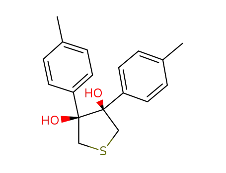 Molecular Structure of 100990-22-5 (3,4-Thiophenediol, tetrahydro-3,4-bis(4-methylphenyl)-, cis-)