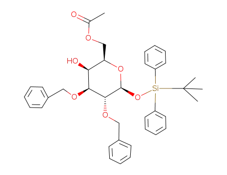 tert-butyldiphenylsilyl 6-O-acetyl-2,3-di-O-benzyl-β-D-galactopyranoside