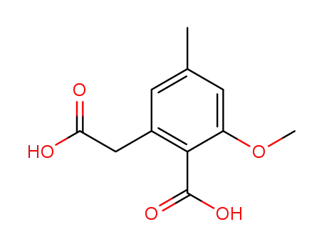 2-carbomethoxy-3-methoxy-5-methylbenzene-1-acetic acid