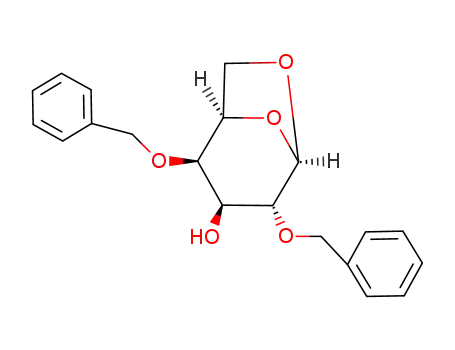 Molecular Structure of 61074-17-7 (1,6-Anhydro-2,4-di-O-benzyl-β-D-galactopyranose)