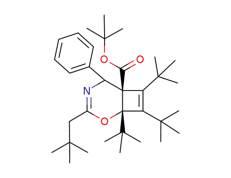 1,7,8-Tri-tert-butyl-3-(2,2-dimethylpropyl)-5-phenyl-2-oxa-4-azabicyclo<4.2.0>octa-3,7-dien-6-carbonsaeure-tert-butylester