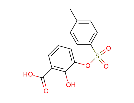 Molecular Structure of 866528-82-7 (2-hydroxy-3-(toluene-4-sulfonyloxy)-benzoic acid)