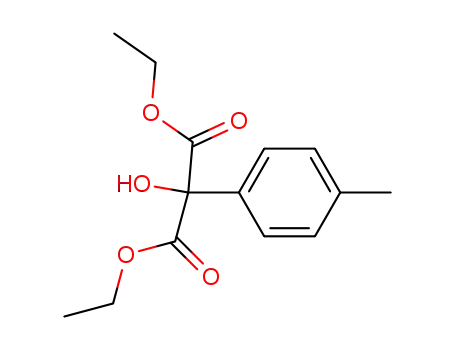 Molecular Structure of 412014-15-4 (diethyl 2-hydroxy-2-(4-methylphenyl)propane-1,3-dioate)