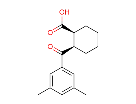 Molecular Structure of 733742-85-3 (TRANS-2-(3,5-DIMETHYLBENZOYL)CYCLOHEXANE-1-CARBOXYLIC ACID)