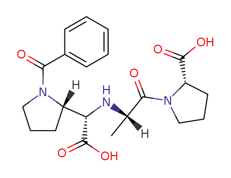 Molecular Structure of 94670-56-1 ([((S)-((S)-1-benzoylpyrrolidin-2-yl)(carboxy)methyl)-L-alanyl-L-proline])