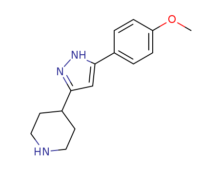 4-[5-(4-METHOXYPHENYL)-1H-PYRAZOL-3-YL]PIPERIDINE
