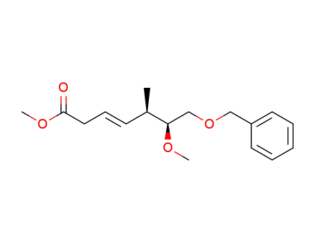 (E)-(5R,6S)-7-Benzyloxy-6-methoxy-5-methyl-hept-3-enoic acid methyl ester