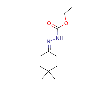 Molecular Structure of 92720-37-1 (Hydrazinecarboxylic acid, (4,4-dimethylcyclohexylidene)-, ethyl ester)