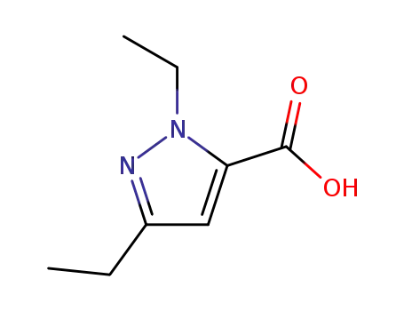 Molecular Structure of 26308-43-0 (1,3-diethyl-1H-pyrazole-5-carboxylic acid)
