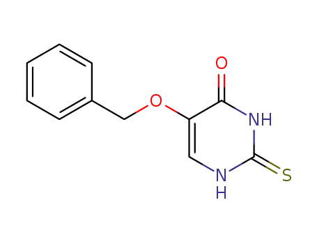 Molecular Structure of 63204-39-7 (5-(Benzyloxy)-2-thiouracil)