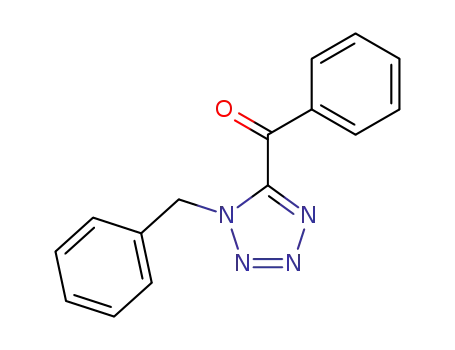 Molecular Structure of 120869-85-4 ((1-benzyl-1H-tetrazol-5-yl)phenylketone)