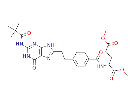 dimethyl <4-<2-(2-pivaloylguanin-8-yl)ethyl>benzoyl>glutamate