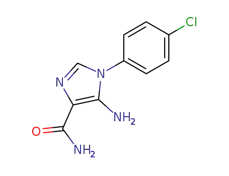 Molecular Structure of 93270-68-9 (5-amino-1-(4-chlorophenyl)-1H-Imidazole-4-carboxamide)