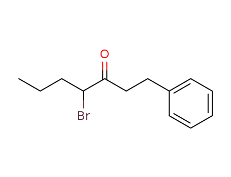 Molecular Structure of 138042-77-0 (3-Heptanone, 4-bromo-1-phenyl-)