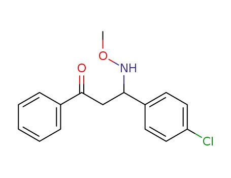 3-(4-chloro-phenyl)-3-methoxyamino-1-phenyl-propan-1-one