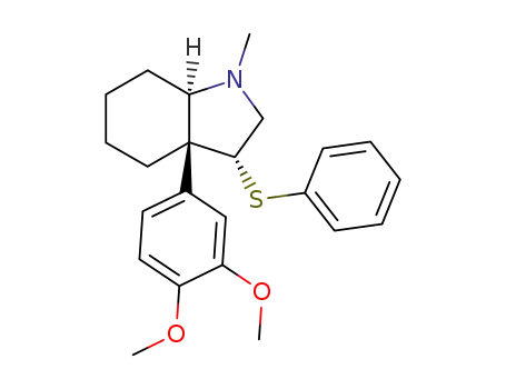 (3α,3aβ,7aα)-3-(phenylthio)-3a-(3,4-dimethoxyphenyl)-1-methyloctahydroindole
