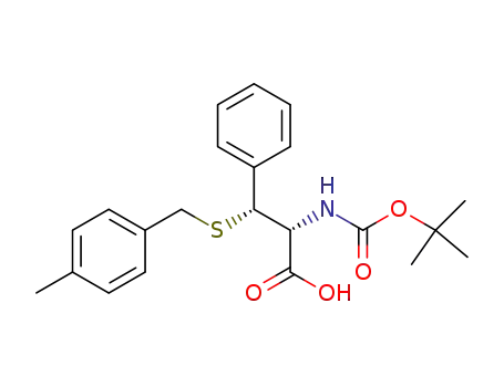 (2R,3R)-2-((tert-butyloxycarbonyl)amino)-3-((4-methylbenzyl)thio)-3-phenylpropionic acid
